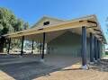 The new rustic-design Moree Show Society wool pavilion also includes an office space for the show society to "call home. Picture supplied