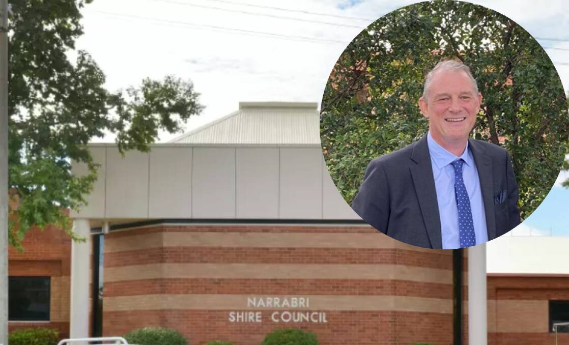 Robert Williams is moving to Bundaberg in Queensland. Main picture from file, Mr Williams (inset) from Narrabri Shire Council website