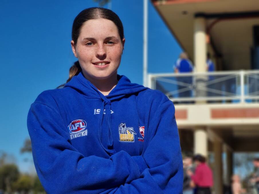 Moree teenager Lauren Appleby has been selected in the Sydney Swans summer Benchmarking program. Picture by Zac Lowe.