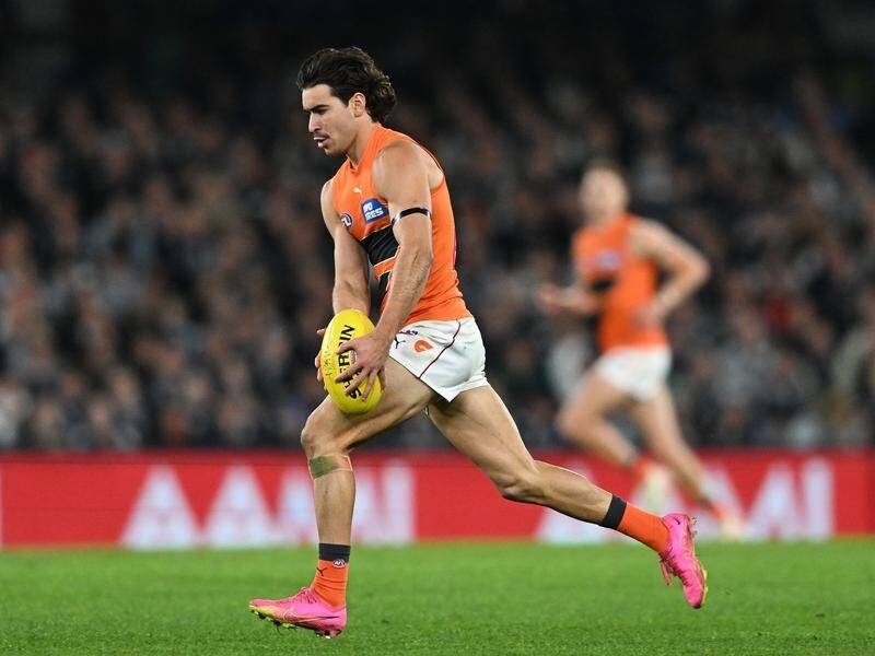 Toby Bedford will miss GWS' AFL elimination final against St Kilda due to a one-week suspension. (James Ross/AAP PHOTOS)