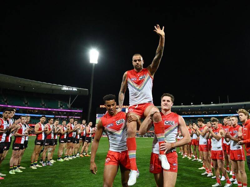 It's likely to be AFL legend Lance Franklin's final match at the MCG when Richmond host Sydney. (Dean Lewins/AAP PHOTOS)